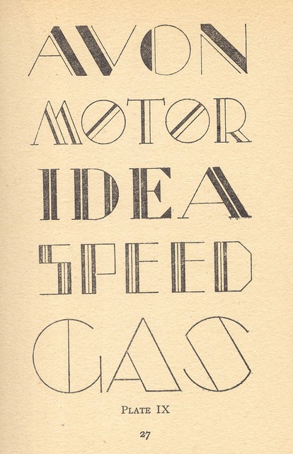 modern letter typography